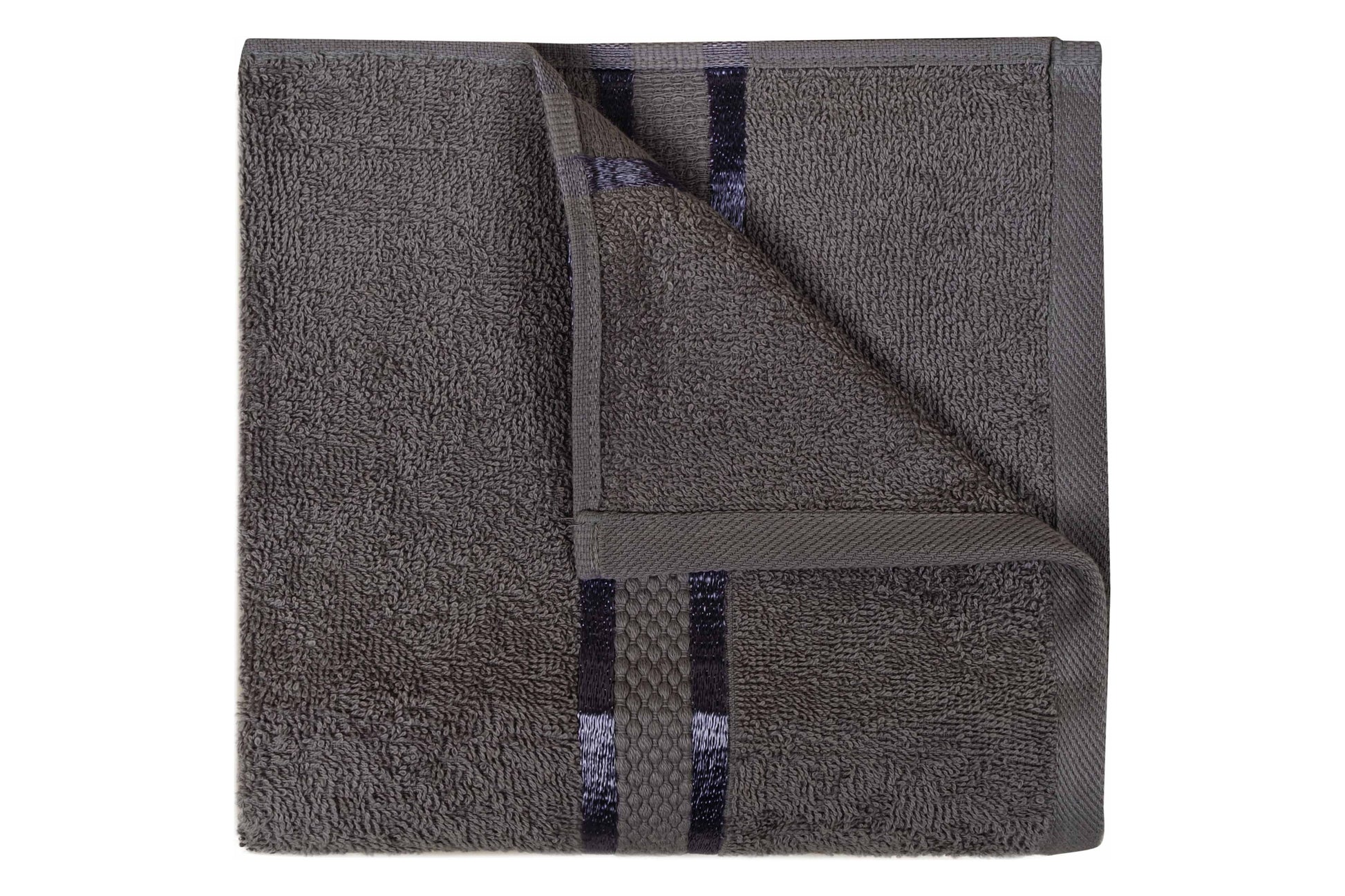 Luxurious 8-Piece Towel Set for Complete Bathroom Experience - Ultra-Soft & Absorbent 100% Cotton - Includes 2 Bath Towels, 2 Hand Towels, 4 Washcloths - Daily Use - Dark Grey